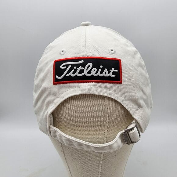 Titleist Golf Hat Cap Pro V1 FJ Footjoy White Strap VG Adjustable Casual Sporty - Picture 3 of 8